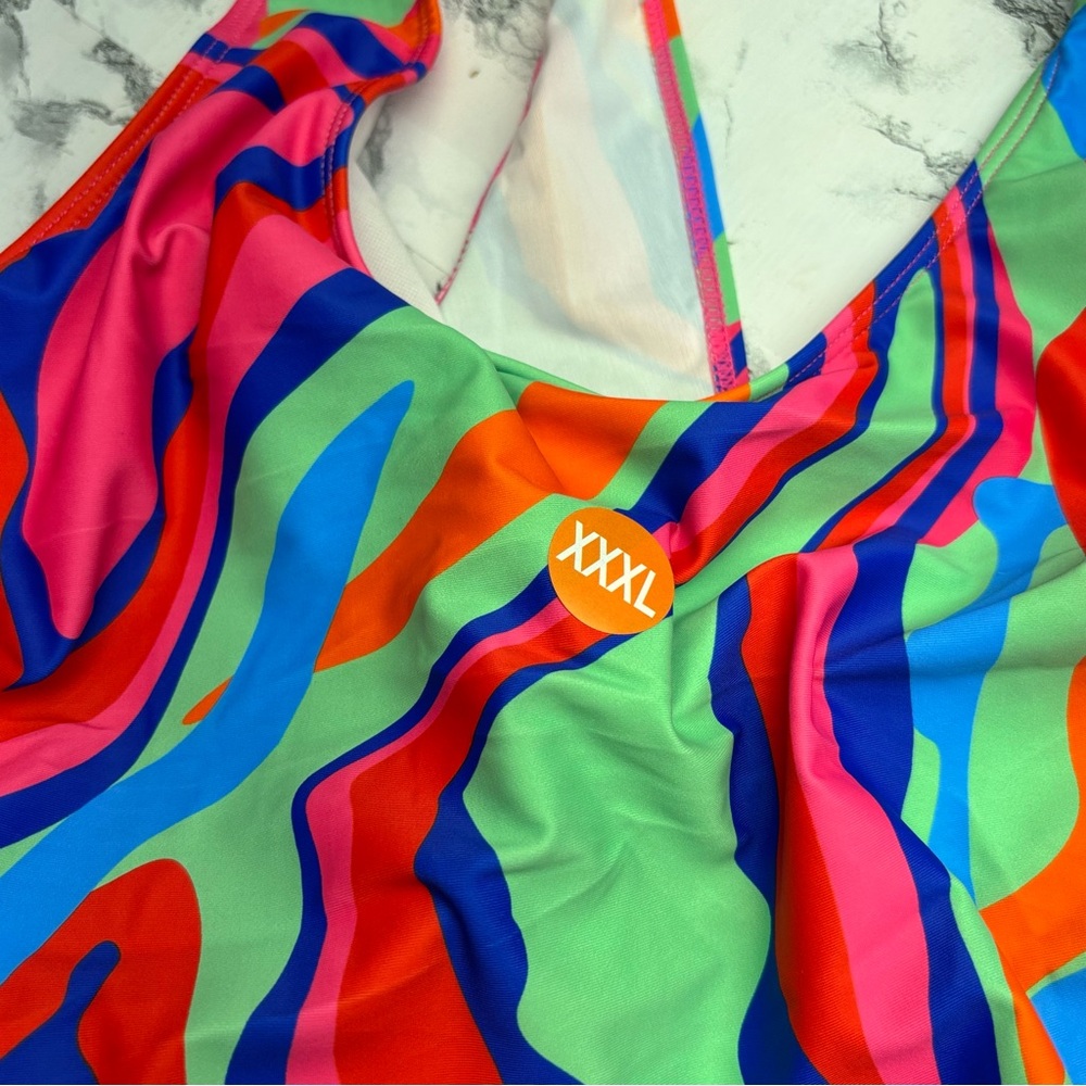 Colorful Abstract Swimsuit - Picture 4 of 6